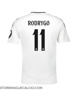 Real Madrid Rodrygo Goes #11 Maglia Gara Casa Repliche 2024-25